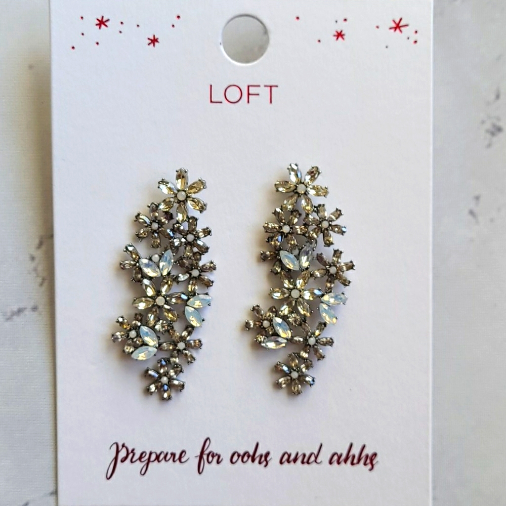 LOFT Sparkly Dangle Earrings